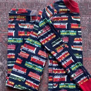 Like New Hanna Andersson Train Long Sleeve Pajamas 140 cm US 10